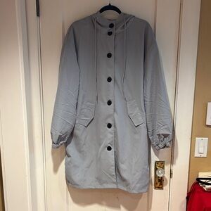 Women's Gray Hooded Jacket